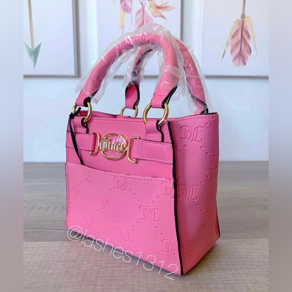 JUICY COUTURE Bag Medallion Mini Crossbody Tote - Pink - Picture 4 of 8